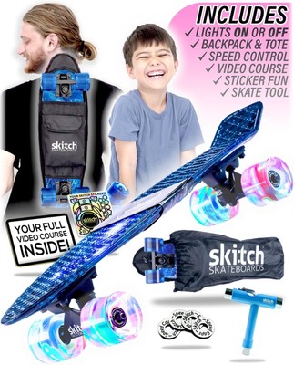 SKITCH Skateboards for Kids, Teens and Adults | Premium Skateboard Gift Set f...
