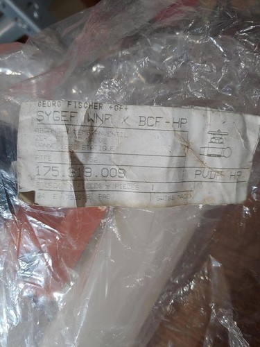 George Fischer Zero Static Valve SYGEF WNF BCF-HP 175.319.009 (GH107) - Bild 2 von 3