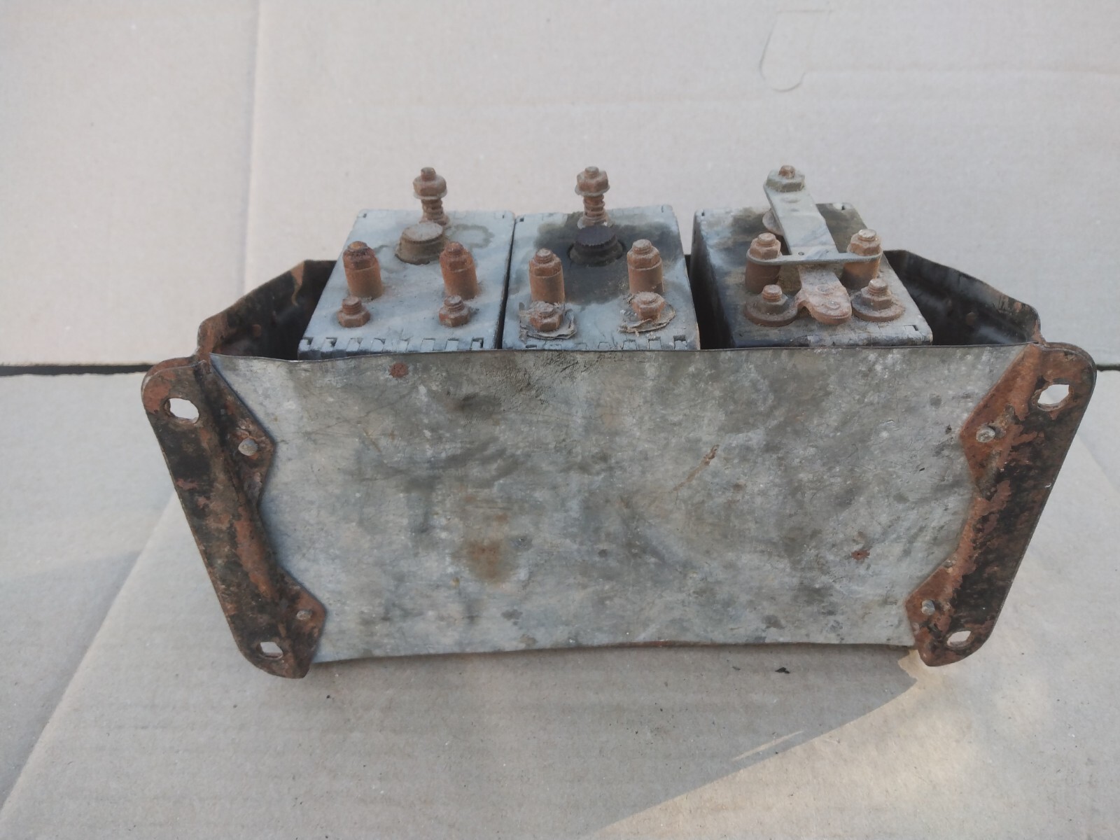 Antique Ford Model T Ignition Wood Coil Buzz Box Metal Holder ASIS