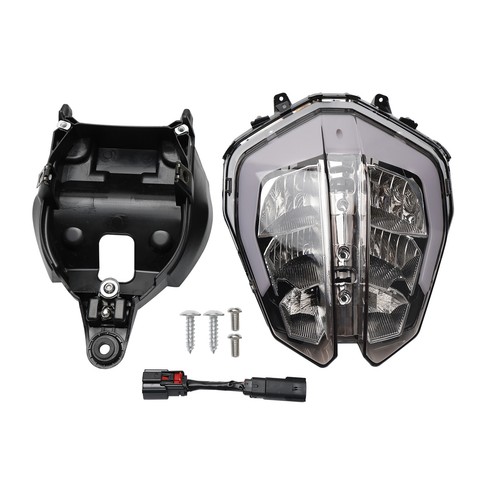 Front Headlight Grille Headlamp Led Protector Plastic Smoke For 390 2018-2019 AB - Picture 8 of 12