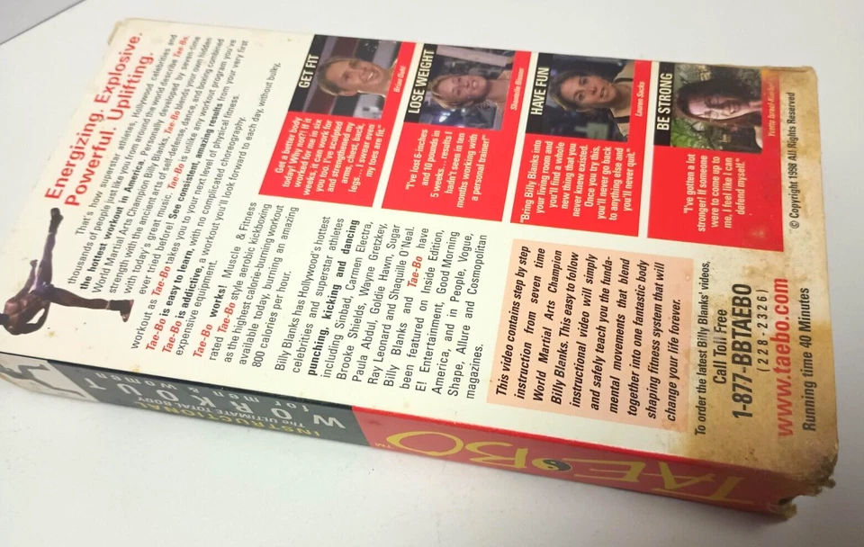 Billy Blanks Tae Bo 8-Minute VHS The Ultimate Total Body Workout For Men & Women - Image 4 of 4