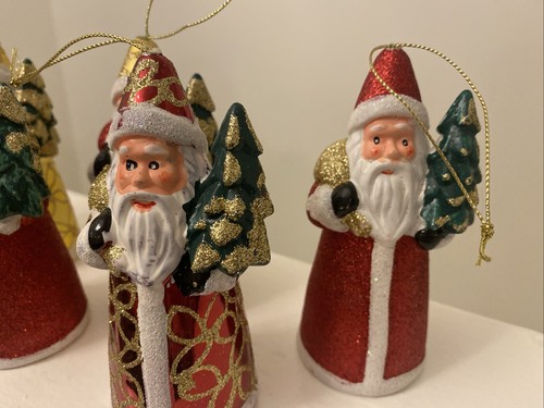 Vintage Regal Holiday Martha Stewart 6 Figural Santa’s Christmas Tree Farm. - Bild 5 von 13