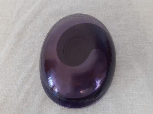 Murano Bowl Italian Art Glass Hand Blown Candy Trinket Dish Purple Bowl - Picture 13 of 18