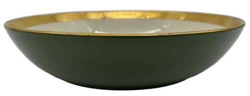 Flintridge Georgian Rose Spanish Green Round Vegetable Bowl - Picture 1 of 3