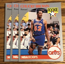 (3)Chucky Brown RC 1990-91 NBA Hoops Cavs #71  *8023*