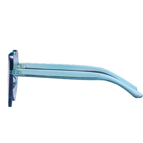 Mädchen süße herzförmige Sonnenbrille transparent bonbonfarben randlos Herz Brille - Bild 15 von 26