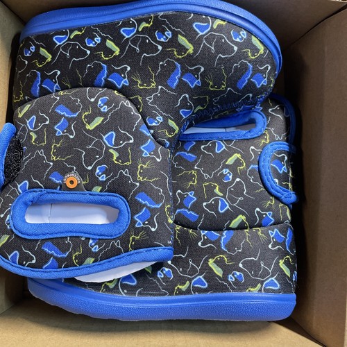 Bogs Outdoor Boots Boys Pet Cool Print Easy On Design 72897I - Picture 5 of 5