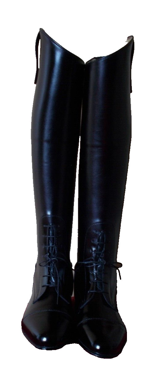 Königs Field Boot Stiefel mit Reißverschluss schwarz, Gr. 2 12 (35), Neu