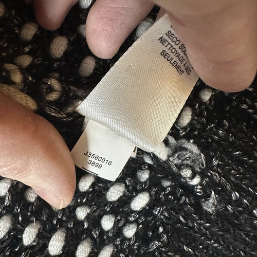 DKNY Jeans Women’s Sweater Vest Set Black White Knit High Neck Size XL - Picture 11 of 22