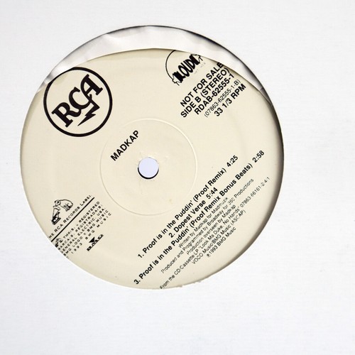 Madkap – Proof Is In The Puddin' UNPLAYED PROMO 12" Record w/bonus beats 1993 - Picture 4 of 4