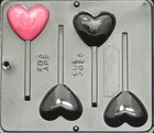 Heart Pop Lollipop Chocolate Candy Mold Valentine 3055 NEW