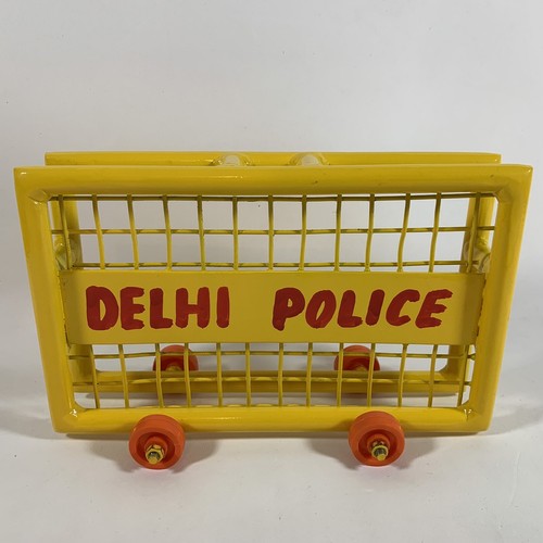 Delhi Police Metal Barricade Barrier Replica Model, India - Picture 1 of 13