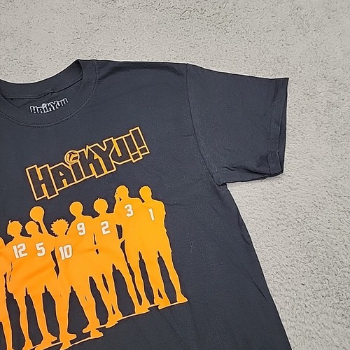 Haikyu!! Shirt Adult Size Medium Black Team Silhouette Officially Licensed Anime - Picture 5 of 10