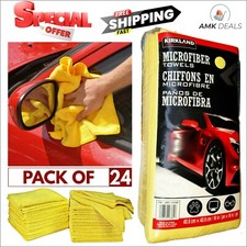 Kirkland Microfibre Ultra Plush Eurow Microfiber Car Cloth 1 X 24 Towels 40cm UK