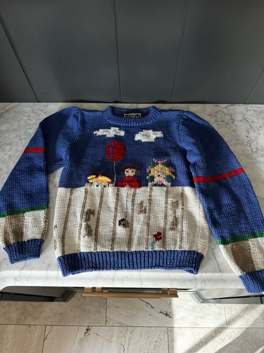 Vintage Berek Sweater Girls Sz 8 Long Sleeve - Picture 2 of 7