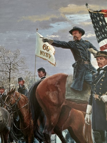 Mort Kunstler Fighting 69th -Irish Brigade Civil War Print Sold Out #809 COA - Picture 6 of 11