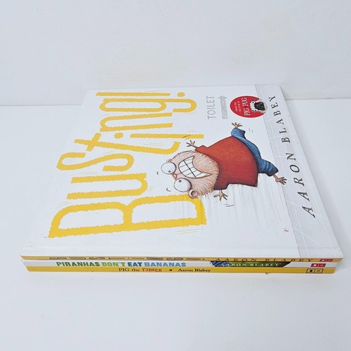 Busting! Pig the Fibber Piranhas Aaron Blabey Large Illustrated Hardcovers - Picture 3 of 24