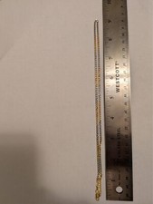 18 Inch tri-color necklace - Rose Gold, Gold and Silver