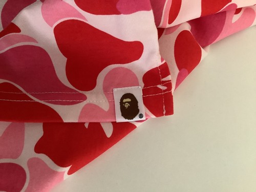 Auténtica camiseta sin mangas a bathing ape bape abc camuflaje logotipo de Nueva York rosa M L XL nueva - Imagen 4 de 8