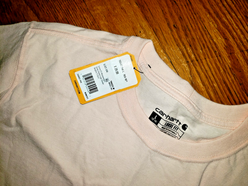 NWT Carhartt Women's Long Sleeve Shirt Loose Fit Heavyweight Graphic Logo size L - Picture 2 of 2