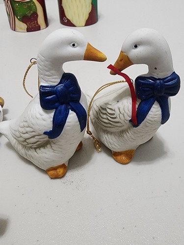 GEORGE GOOD Eve Rockwell SNOWMAN & ANGEL Figurine & Mix Lot Vtg Ceramic Decor - Picture 8 of 11