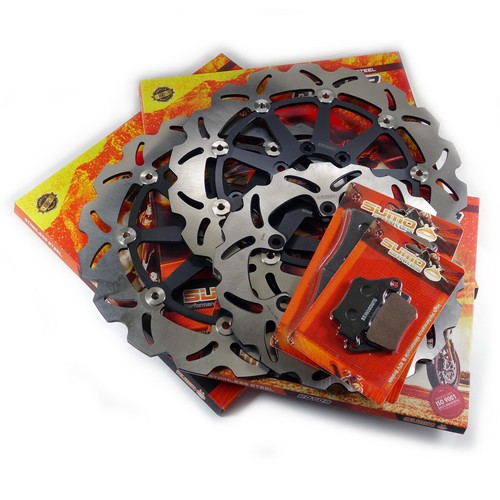 Front + Rear Brake Disc Rotor + Pads for Ducati Sport 1000 S [2007-2008-2009] - Picture 2 of 6