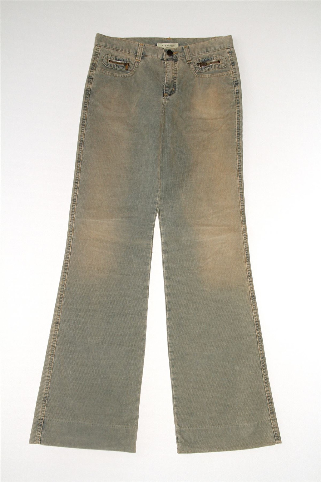 NEW damen SEE BY CHLOE Blau CORDUROY JEANS Stiefel LEG ALL GrößeS NEW damen SEE BY CHLOE Blau CORDUROY JEANS Stiefel LEG ALL GrößeS