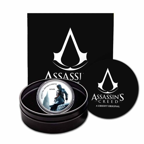 Assassin's Creed Altaïr - 1 OZ plata teñida (con lata de regalo y certificado de autenticidad) edición - Imagen 1 de 10