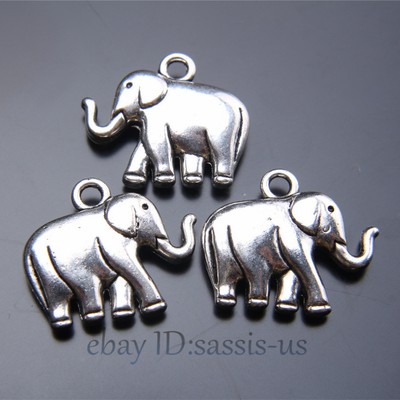 10 x Tibetan Silver BEAR WILD ANIMAL 3D 16mm Charms Pendants Beads