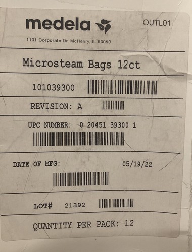Medela Quick Clean Micro-Steam Bags 12ct Sterilizing Bags for Bottles, Pump - Picture 2 of 2