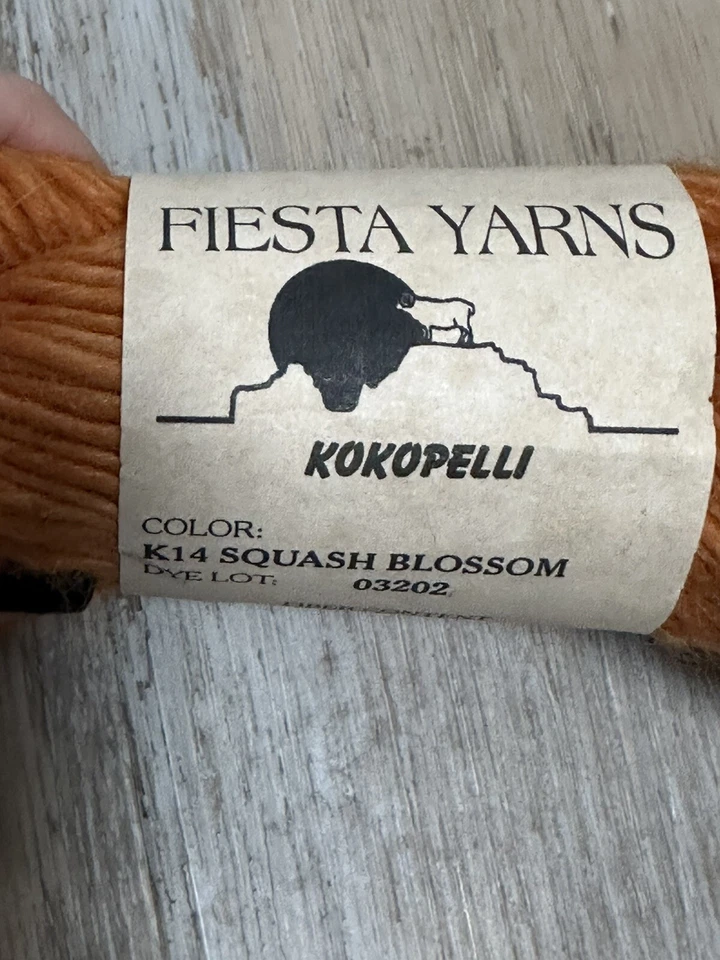 NWT Fiesta Yarns Kokopelli 4oz/130y 60/40 Wool Mohair Squash Blossom - Image 2 of 4
