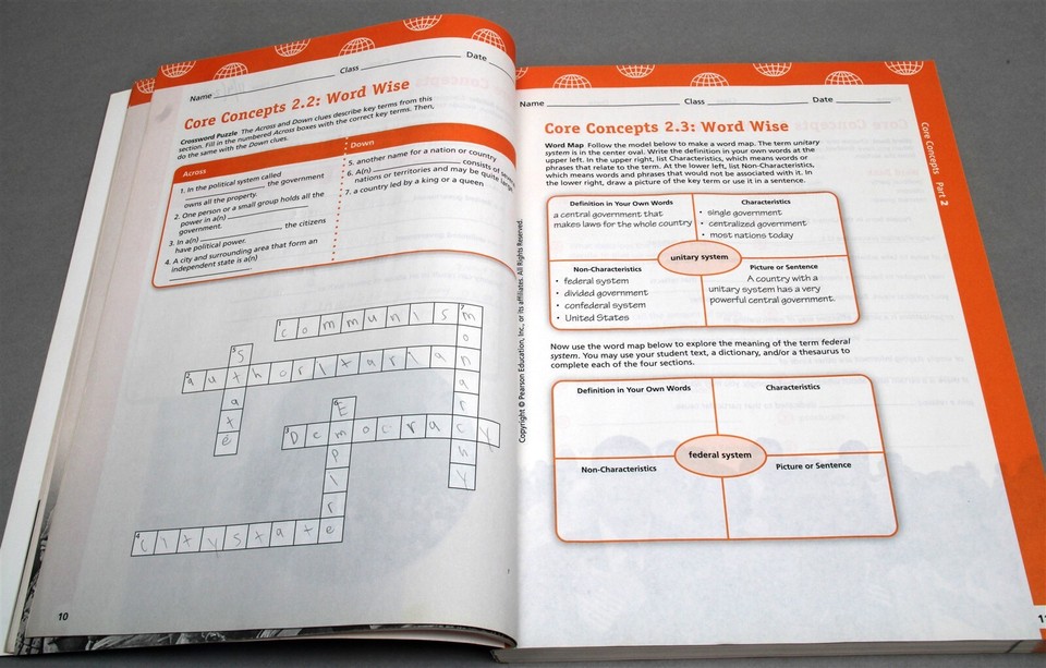 Pearson MY WORLD HISTORY Textbook w/MY STUDENT JOURNAL & Answer Key eBay