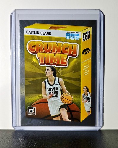 Lámina de plata Caitlin Clark 2024 Panini Donruss Crunch Time #SS-CT2 Iowa Hawkeyes - Imagen 1 de 2