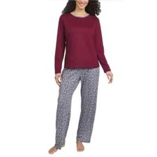 NWT Lands' End Ladies' 2-piece Pajama Set, Color Red, Size S
