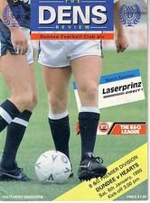 Programm vom Spiel Dundee FC : Heart of Midlothian FC 1989 / 90