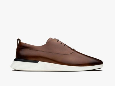 Wolf and Shepherd Crossover Derby Men’s Shoes In Maple|Brown Color (Size 10.5). Wolf & Shepherd Crossover Derby Leather Hybrid Dress Shoes  main image 3