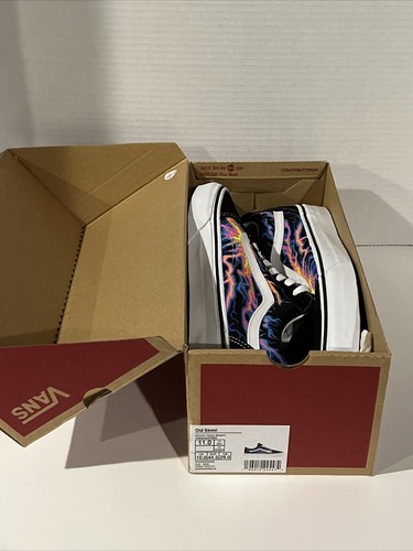 Vans Old Skool Electro Flames Herren Größe 11 Skateboarding leuchtend im Dunkeln Turnschuhe
