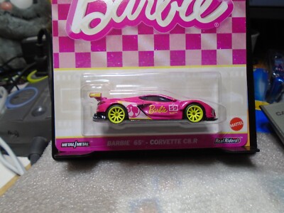Hot Wheels Pop Culture Barbie 65 Corvette C8.R with Real