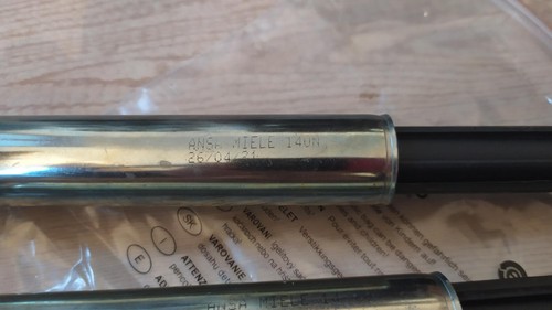 2x Miele Stoßdämpfer Miele Waschmaschine 400er 700er 800er 900er 140N 8mm