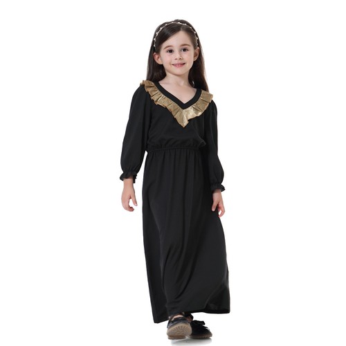 Girls Kids Muslim Long Dress Abaya Islamic Kaftan Girls Robe Ramadan Gown Prom - Picture 47 of 52