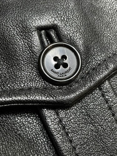 saint laurent military lederjacke 44 - Bild 3 von 7