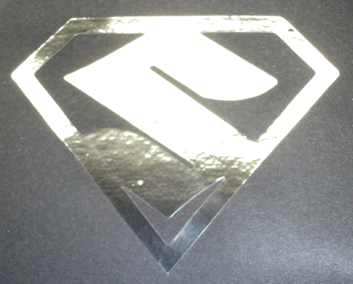 SUZUKI MAN SUPERMAN S DECAL STICKER COLORS or MIRROR, RED CHROME BLUE CHROME - Foto 8 di 13