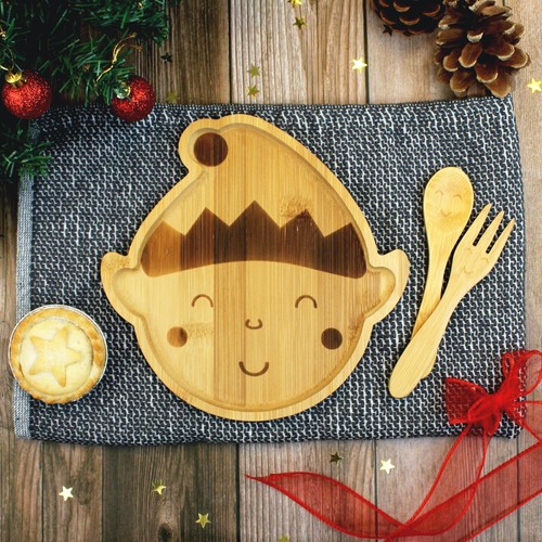 Placa tractora de madera para renos pan de jengibre de Santa Claus para bandeja de bocadillos para bebé Navidad - Imagen 19 de 23