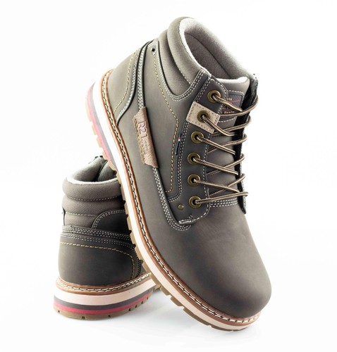 Mens Hiking Walking Trail Casual Fashion Lace Up Ankle Boots Trainers Shoes Size - Picture 2 of 15