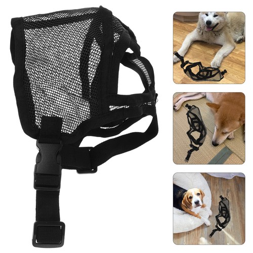 Dog Mouth Cover Small No Bark Dogs Muzzles Breathable Mesh Mask Guard for - Bild 5 von 12