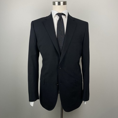 Brooks Brothers Men's Black Classic-Fit Stretch Wool-Blend Suit Jacket Size 42R - Picture 6 of 13