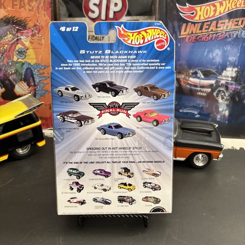 1/64 HOT WHEELS 1999 Final Run Stutz Blackhawk Real Rider Mint In Pack Beautiful - Picture 7 of 7
