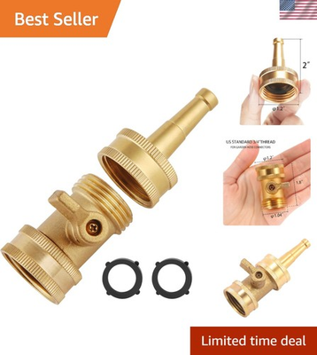 #ad #ad High Pressure Brass Jet Nozzles with Shut Off Valve for Efficient Garden Care $17.99