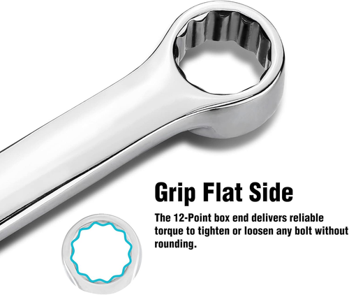 DURATECH 12Mm Extra Long Ratcheting Wrench, Metric, CR-V Steel - Imagen 4 de 12