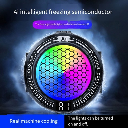 Lightweight Magnetic Phone Cooler with Adjustable Speed and RGB Features - Picture 1 of 12